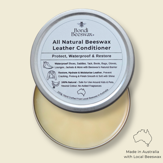 Bondi Beeswax All Natural Beeswax Leather Conditioner - 100g
